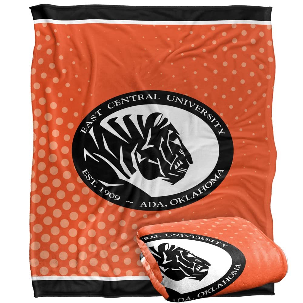 East Central University Blanket, 50"x60" Logo Dots, Silky Touch Super Soft Throw Blanket