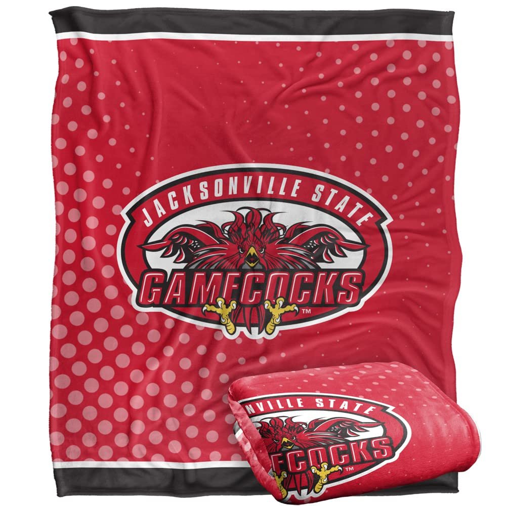 Jacksonville State University Blanket, 50"x60" Logo Dots, Silky Touch Super Soft Throw Blanket