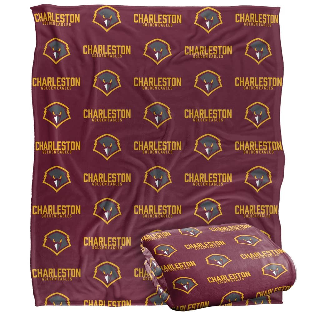 University of Charleston Blanket, 50"x60" Logo Pattern, Silky Touch Super Soft Throw Blanket