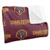 University of Charleston Blanket, 50"x60" Logo Pattern, Silky Touch Super Soft Throw Blanket view 3
