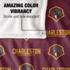 University of Charleston Blanket, 50"x60" Logo Pattern, Silky Touch Super Soft Throw Blanket view 4