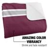 Fordham University Blanket, 50"x60" Primary Logo, Silky Touch Sherpa Back Super Soft Throw Blanket view 3