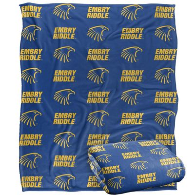 Embry-Riddle Aeronautical University-Daytona Blanket, 50"x60" Logo Pattern, Silky Touch Super Soft Throw Blanket
