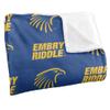 Embry-Riddle Aeronautical University-Daytona Blanket, 50"x60" Logo Pattern, Silky Touch Super Soft Throw Blanket view 3