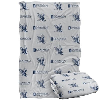 Dickinson State University Blanket, 36"x58" Logo Pattern, Silky Touch Super Soft Throw Blanket