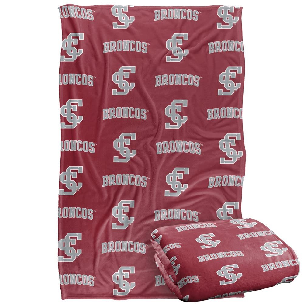 Santa Clara University Blanket, 36"x58" Logo Pattern, Silky Touch Super Soft Throw Blanket