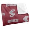 Santa Clara University Blanket, 36"x58" Logo Pattern, Silky Touch Super Soft Throw Blanket view 3