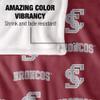 Santa Clara University Blanket, 36"x58" Logo Pattern, Silky Touch Super Soft Throw Blanket view 4