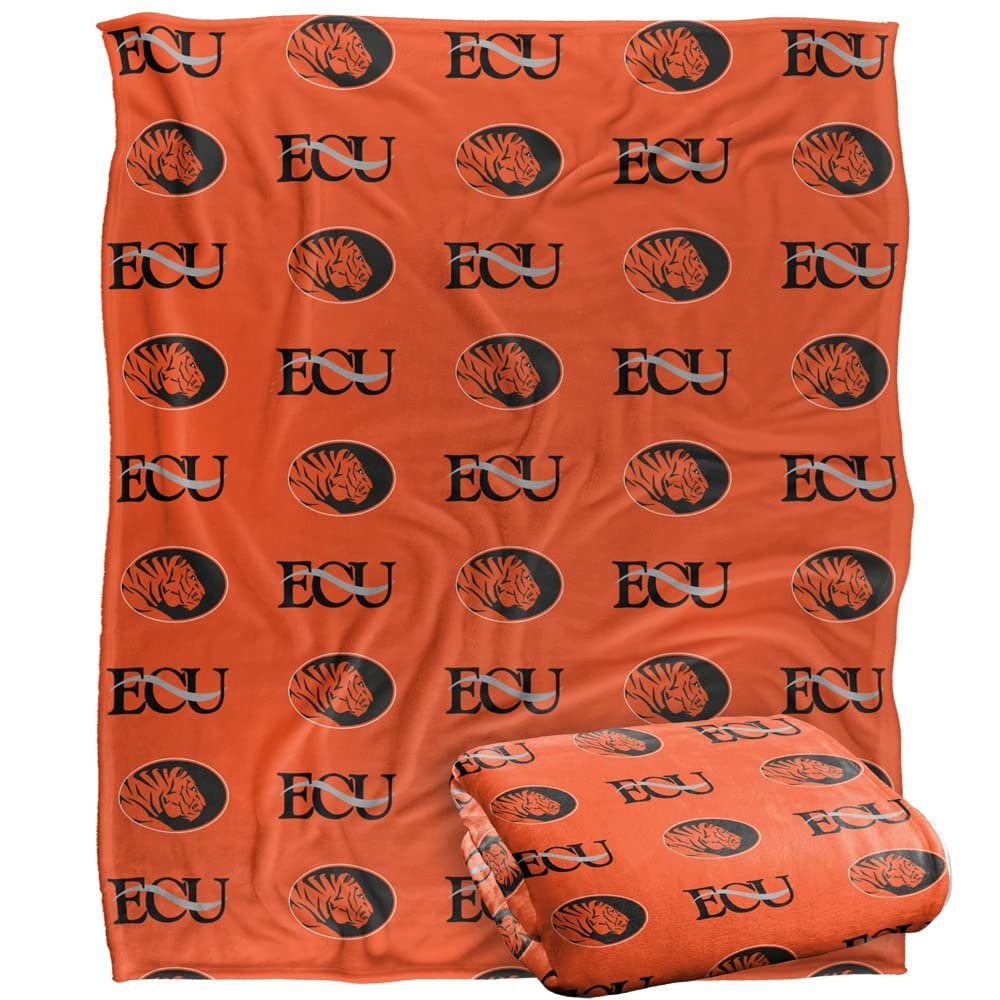 East Central University Blanket, 50"x60" Logo Pattern, Silky Touch Super Soft Throw Blanket