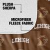 Lehigh University Blanket, 50"x60" Logo Pattern, Silky Touch Sherpa Back Super Soft Throw Blanket view 4