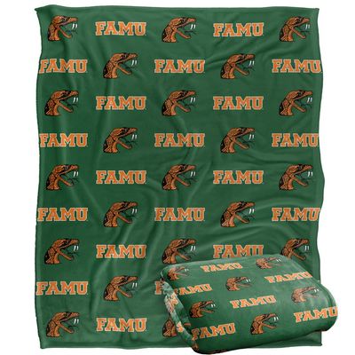 Florida A&M University Blanket, 50"x60" Logo Pattern, Silky Touch Super Soft Throw Blanket