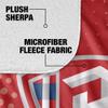 Radford University Blanket, 50"x60" Logo Dots, Silky Touch Sherpa Back Super Soft Throw Blanket view 4