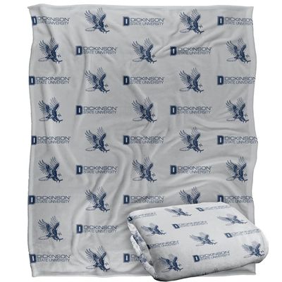 Dickinson State University Blanket, 50"x60" Logo Pattern, Silky Touch Super Soft Throw Blanket