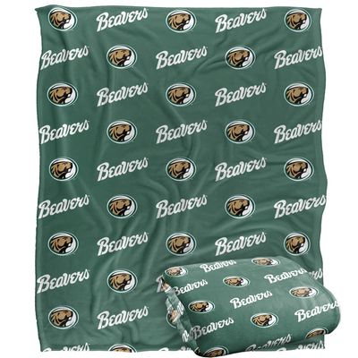 Bemidji State University Blanket, 50"x60" Logo Pattern, Silky Touch Super Soft Throw Blanket