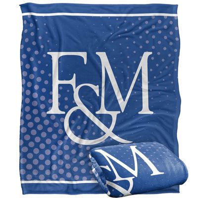 Franklin & Marshall College Blanket, 50"x60" Logo Dots, Silky Touch Super Soft Throw Blanket