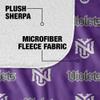 New York University Blanket, 50"x60" Logo Pattern, Silky Touch Sherpa Back Super Soft Throw Blanket view 4