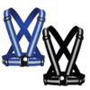 YUNLOVXEE Reflective Strap Safety Vest Gear - 2-10 Pack Adjustable High Visible Reflective Running Gear for Women Men Night (Black+Blue) view 1