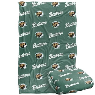 Bemidji State University Blanket, 36"x58" Logo Pattern, Silky Touch Super Soft Throw Blanket