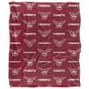 Texas Woman's University Blanket, 50"x60" Logo Pattern, Silky Touch Super Soft Throw Blanket view 2