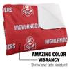 Radford University Blanket, 50"x60" Logo Pattern, Silky Touch Sherpa Back Super Soft Throw Blanket view 3