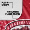 Jacksonville State University Blanket, 50"x60" Logo Dots, Silky Touch Sherpa Back Super Soft Throw Blanket view 4