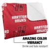 University of Hartford Blanket, 50"x60" Logo Pattern, Silky Touch Sherpa Back Super Soft Throw Blanket view 3