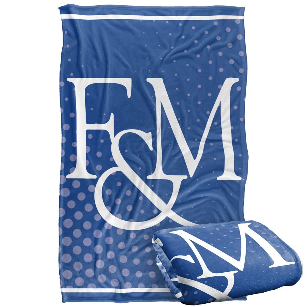 Franklin & Marshall College Blanket, 36"x58" Logo Dots, Silky Touch Super Soft Throw Blanket