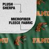 Florida A&M University Blanket, 50"x60" Logo Pattern, Silky Touch Sherpa Back Super Soft Throw Blanket view 4