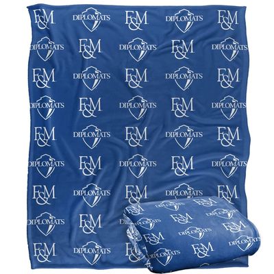 Franklin & Marshall College Blanket, 50"x60" Logo Pattern, Silky Touch Super Soft Throw Blanket
