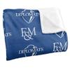 Franklin & Marshall College Blanket, 50"x60" Logo Pattern, Silky Touch Super Soft Throw Blanket view 3