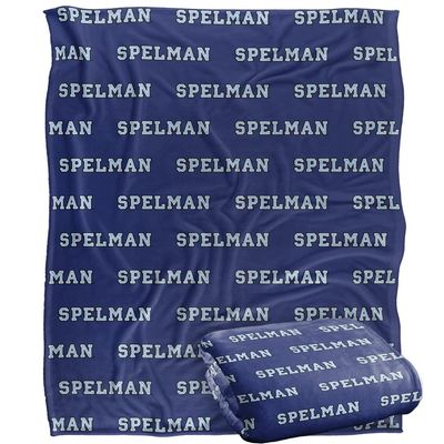 Spelman College Blanket, 50"x60" Logo Pattern, Silky Touch Super Soft Throw Blanket
