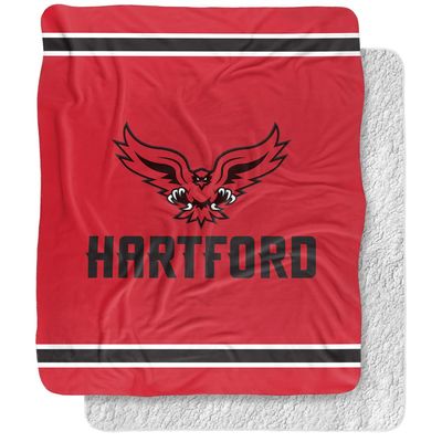 University of Hartford Blanket, 50"x60" Primary Logo, Silky Touch Sherpa Back Super Soft Throw Blanket