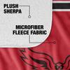 University of Hartford Blanket, 50"x60" Primary Logo, Silky Touch Sherpa Back Super Soft Throw Blanket view 4