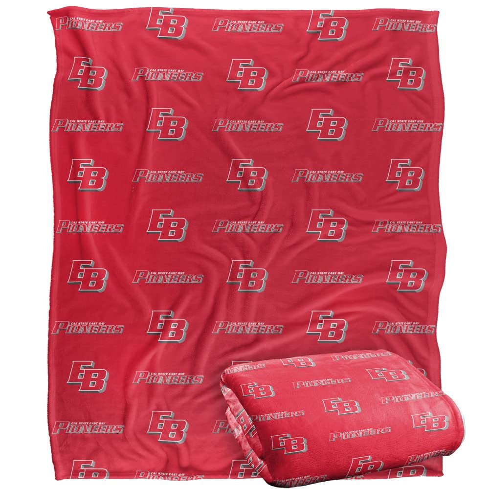 California State University, East Bay Blanket, 50"x60" Logo Pattern, Silky Touch Super Soft Throw Blanket