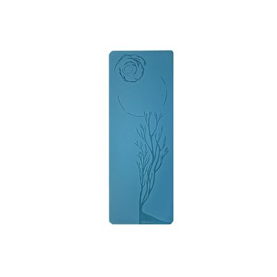 Pan Yoga Mat with Carrying Strap Eco-friendly Pro Mat - Natural Rubber and PU - Organic, Large (74" x 28" x 4mm) (Sky Turquoise)