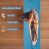 Pan Yoga Mat with Carrying Strap Eco-friendly Pro Mat - Natural Rubber and PU - Organic, Large (74" x 28" x 4mm) (Sky Turquoise) view 3
