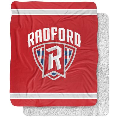 Radford University Blanket, 50"x60" Primary Logo, Silky Touch Sherpa Back Super Soft Throw Blanket