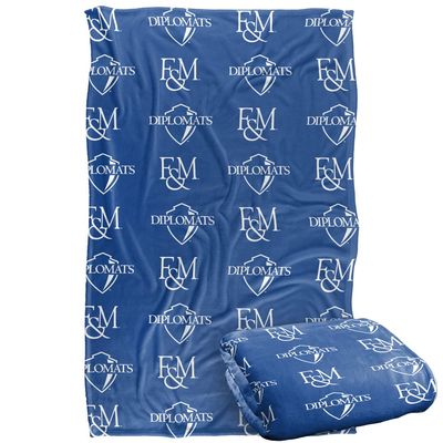 Franklin & Marshall College Blanket, 36"x58" Logo Pattern, Silky Touch Super Soft Throw Blanket