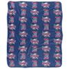 University of Detroit Mercy Blanket, 50"x60" Logo Pattern, Silky Touch Sherpa Back Super Soft Throw Blanket view 2