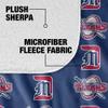 University of Detroit Mercy Blanket, 50"x60" Logo Pattern, Silky Touch Sherpa Back Super Soft Throw Blanket view 4