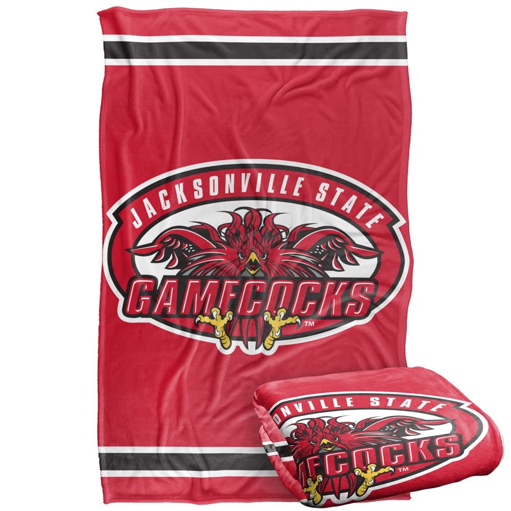 Jacksonville State University Blanket, 36"x58" Primary Logo, Silky Touch Super Soft Throw Blanket