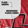University of Hartford Blanket, 50"x60" Logo Dots, Silky Touch Sherpa Back Super Soft Throw Blanket view 4