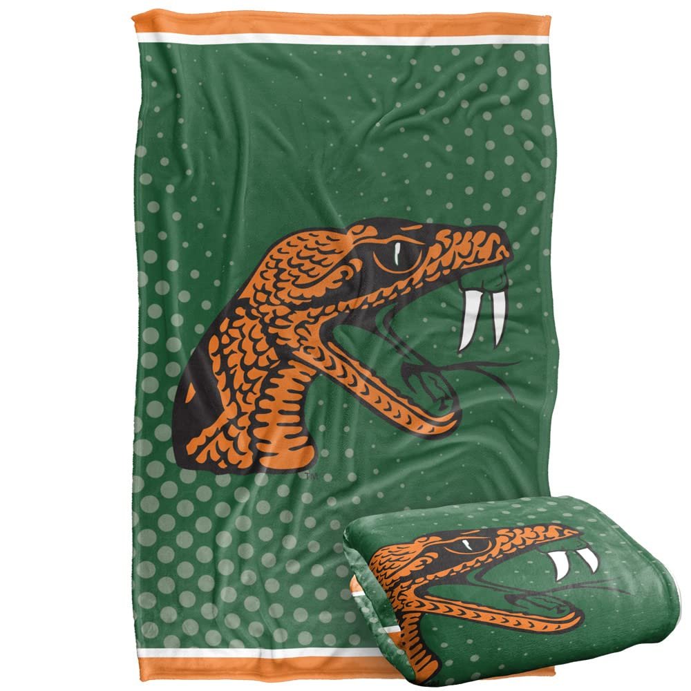 Florida A&M University Blanket, 36"x58" Logo Dots, Silky Touch Super Soft Throw Blanket