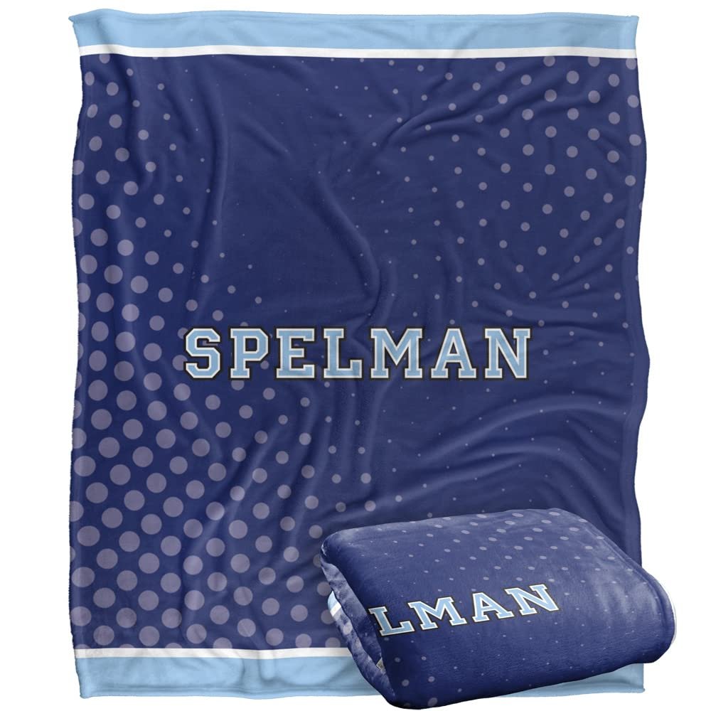 Spelman College Blanket, 50"x60" Logo Dots, Silky Touch Super Soft Throw Blanket