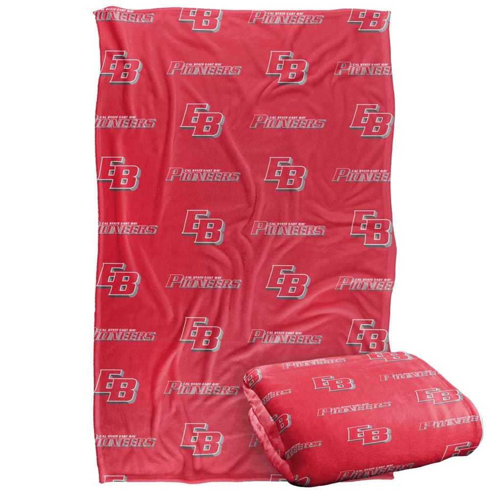 California State University, East Bay Blanket, 36"x58" Logo Pattern, Silky Touch Super Soft Throw Blanket