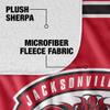 Jacksonville State University Blanket, 50"x60" Primary Logo, Silky Touch Sherpa Back Super Soft Throw Blanket view 4