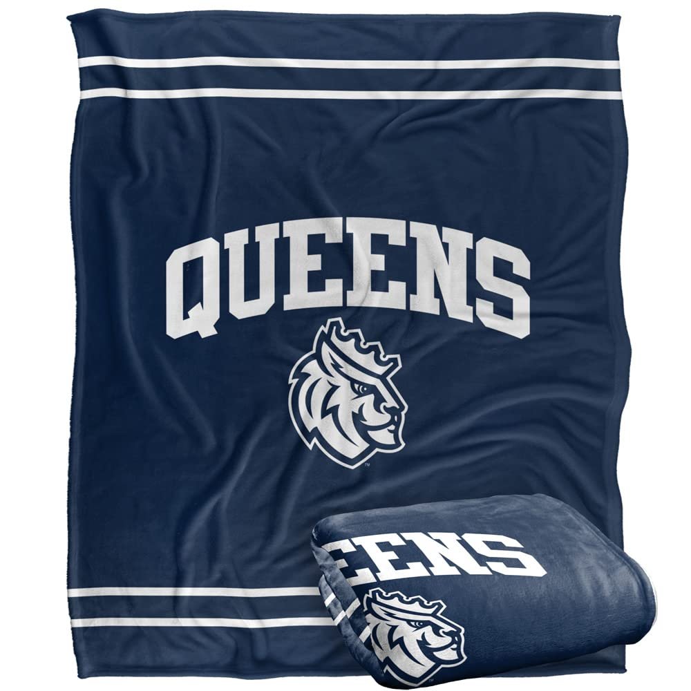 Queens University of Charlotte Blanket, 50"x60" Primary Logo, Silky Touch Super Soft Throw Blanket