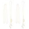 LALAFINA 2sets Necklace Vintage Choker Strand Necklaces for Women Elegant Jewelry for Fall Sweater Outfits Present for Loved view 1