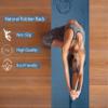 Pan Yoga Non Slip Yoga Mat with Carrying Strap  100% Eco-friendly Pro Yoga Mat- Natural Rubber and PU - Organic Yoga Mat for Women, Large Yoga Mat for Men, (74" x 28" x 4mm Thick) (Ocean Blue) view 3