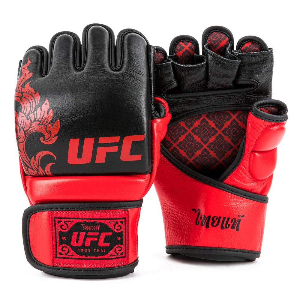 UFC True Thai MMA Grappling Gloves (L, Black)